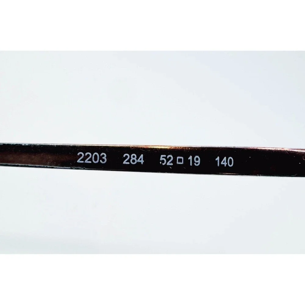 Sferoflex Eyeglasses Mens Brown Rectangle Half Rim 52-19-140 2203 284
